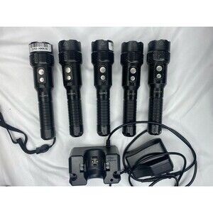 Fenix RC15 Tactical Flashlights Set Of 5 with A Charger Used
